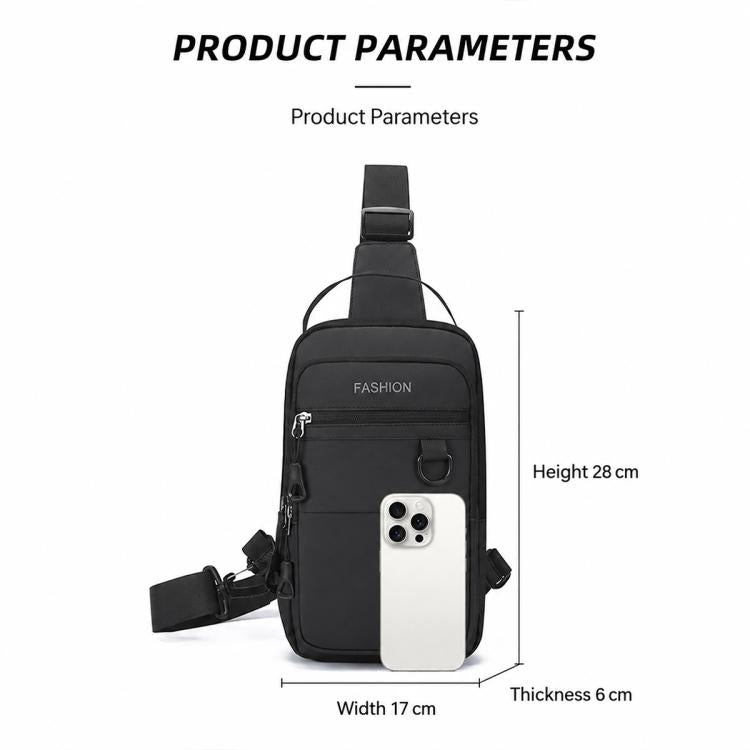 WEIXIER WDE-6 Borsa a tracolla da uomo, multifunzionale, di grande capacità, impermeabile.
