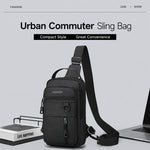 WEIXIER WDE-6 Borsa a tracolla da uomo, multifunzionale, di grande capacità, impermeabile.
