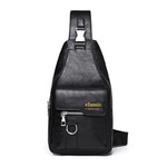 WEIXIER X441 Borsa a tracolla da uomo vintage in pelle PU, borsa a tracolla impermeabile