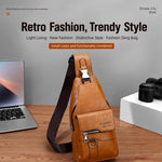 WEIXIER X441 Borsa a tracolla da uomo vintage in pelle PU, borsa a tracolla impermeabile