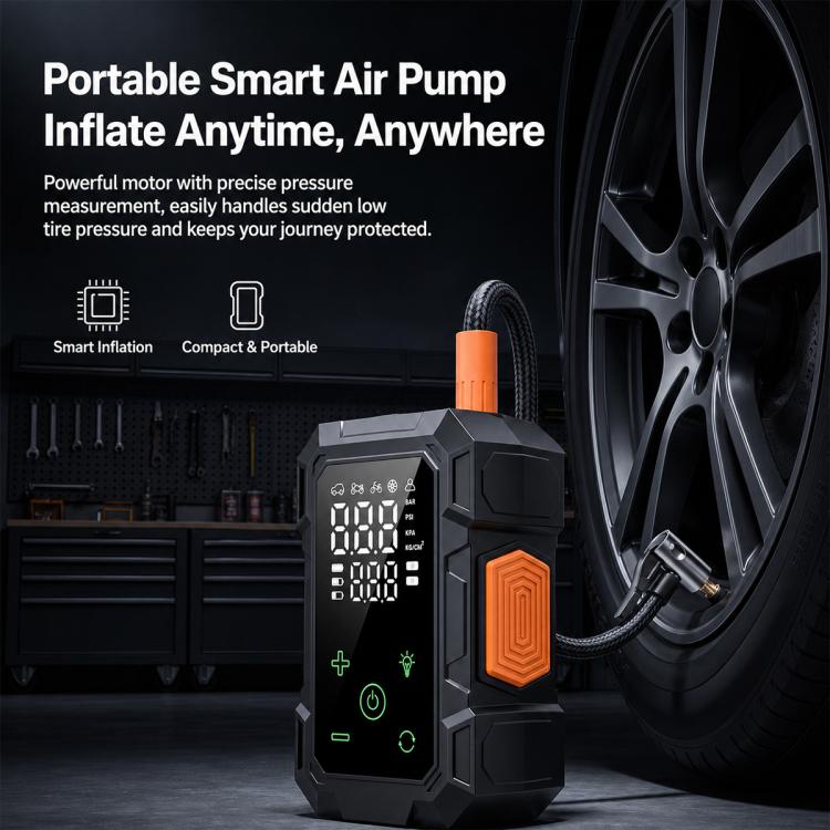 SUITU ZY-005B Pompa per pneumatici elettrica wireless a doppio schermo per auto, ZY-005B