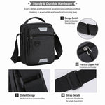 Borsa a tracolla da uomo WEIXIER WDA3001, borsa a spalla in tessuto Oxford impermeabile di grande capacità