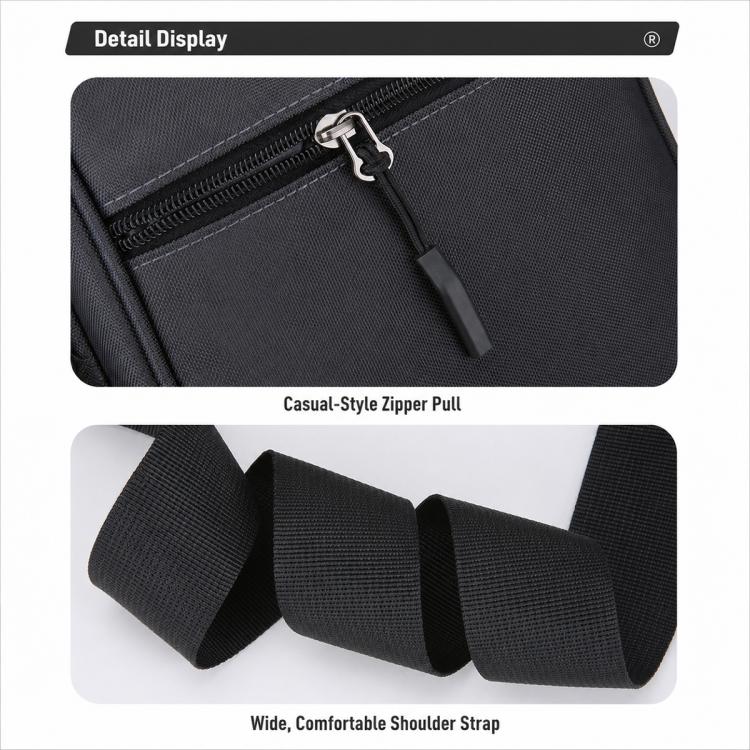 Borsa a tracolla da uomo WEIXIER WDA3001, borsa a spalla in tessuto Oxford impermeabile di grande capacità