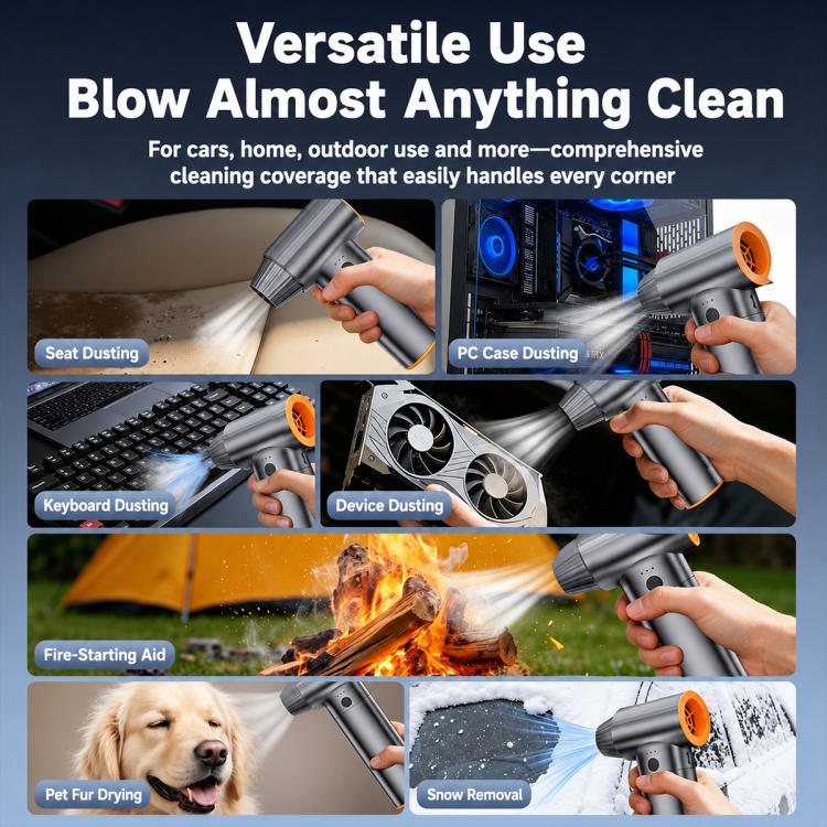 SUITU ST-8120 Soffiatore d'aria portatile con motore brushless e martello di sicurezza