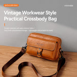 WEIXIER D1226 Borsa a tracolla retrò in pelle PU impermeabile