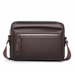 Borsa a tracolla WEIXIER D1228 con texture retrò effetto litchi, impermeabile e di grande capacità.