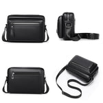 Borsa a tracolla WEIXIER D1228 con texture retrò effetto litchi, impermeabile e di grande capacità.