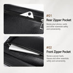 Borsa a tracolla WEIXIER D1228 con texture retrò effetto litchi, impermeabile e di grande capacità.