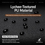 Borsa a tracolla WEIXIER D1228 con texture retrò effetto litchi, impermeabile e di grande capacità.