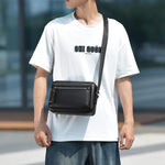 Borsa a tracolla WEIXIER D1228 con texture retrò effetto litchi, impermeabile e di grande capacità.