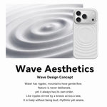 Custodia magnetica con cornice in silicone liquido e pannello posteriore a onde