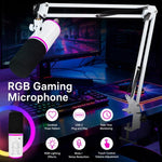 Microfono a condensatore USB-C XTUGA GV6 RGB per gaming - immagine 3