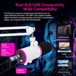 Microfono a condensatore USB-C XTUGA GV6 RGB per gaming - immagine 4