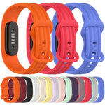Cinturino per orologio in silicone xDfind con fibbia a farfalla integrata in tinta unita., For Google Fitbit Air