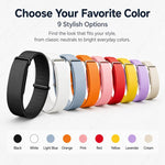 Cinturino per orologio xDfind in silicone tinta unita con passante, For Google Fitbit Air