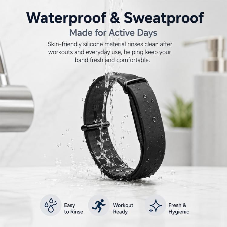Cinturino per orologio xDfind in silicone tinta unita con passante, For Google Fitbit Air