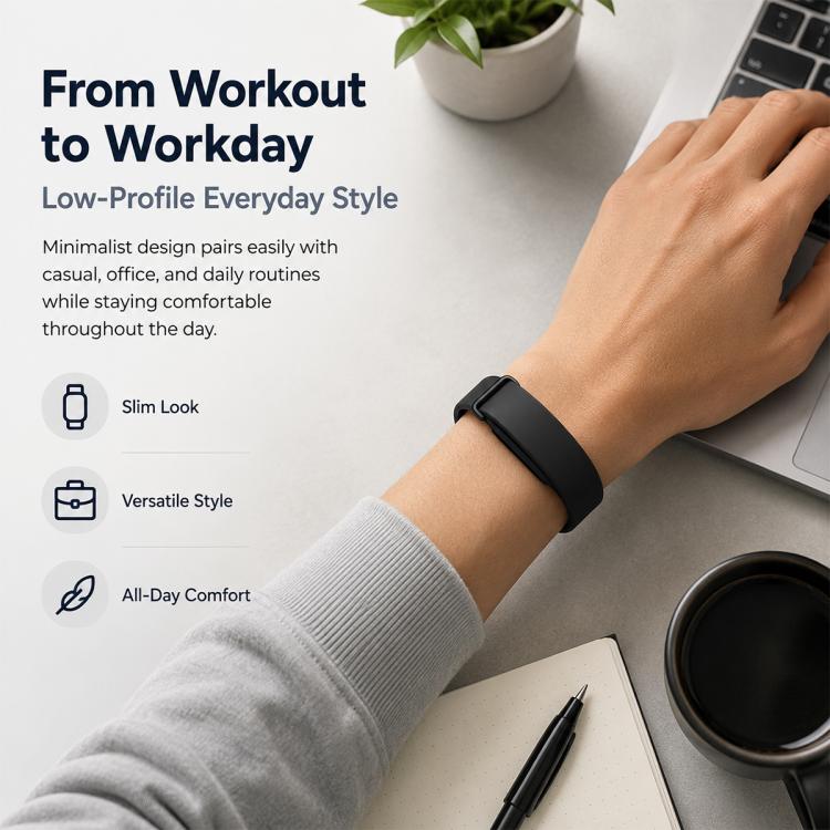 Cinturino per orologio xDfind in silicone tinta unita con passante, For Google Fitbit Air