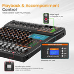 Mixer analogico XTUGA GP80 a 8 canali con Bluetooth e USB - immagine 8