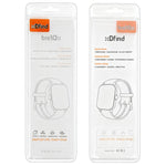 Cinturino per orologio xDfind in nylon intrecciato con chiusura a strappo., For Google Fitbit Air