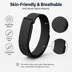 Cinturino per orologio xDfind in nylon intrecciato con chiusura a strappo., For Google Fitbit Air