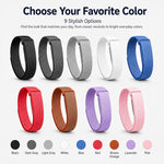 Cinturino per orologio xDfind in nylon intrecciato con chiusura a strappo., For Google Fitbit Air
