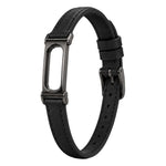Cinturino per orologio da donna in pelle PU sottile con cassa in metallo integrata xDfind, For Google Fitbit Air