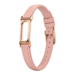Cinturino per orologio da donna in pelle PU sottile con cassa in metallo integrata xDfind, For Google Fitbit Air