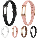 Cinturino per orologio da donna in pelle PU sottile con cassa in metallo integrata xDfind, For Google Fitbit Air