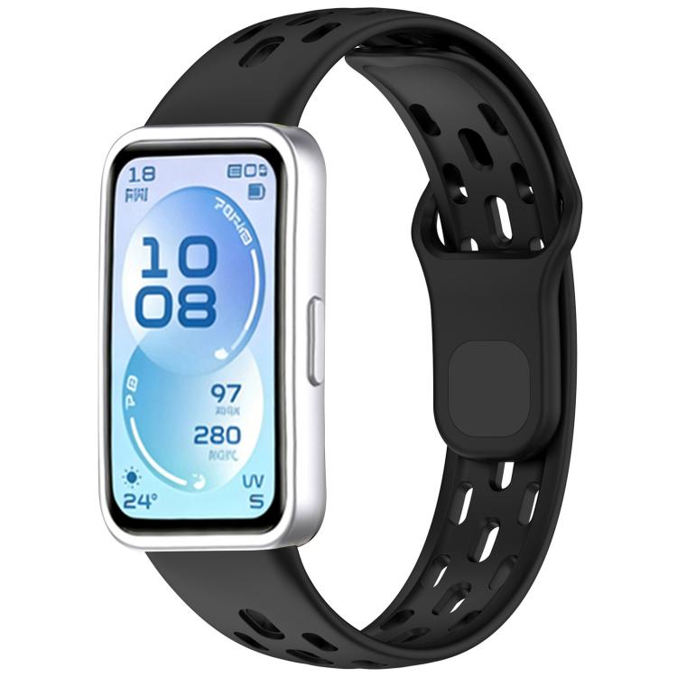 Cinturino per orologio in silicone traspirante a nido d'ape xDfind, For Huawei Band 11 Pro / 11 Pro NFC / 11