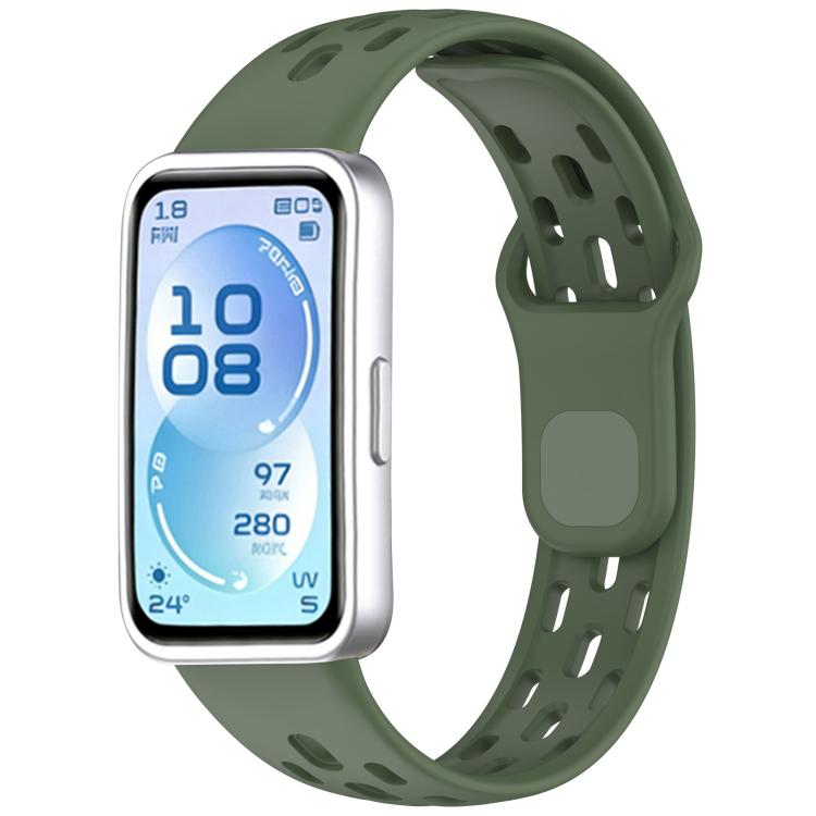 Cinturino per orologio in silicone traspirante a nido d'ape xDfind, For Huawei Band 11 Pro / 11 Pro NFC / 11