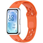 Cinturino per orologio in silicone traspirante a nido d'ape xDfind, For Huawei Band 11 Pro / 11 Pro NFC / 11