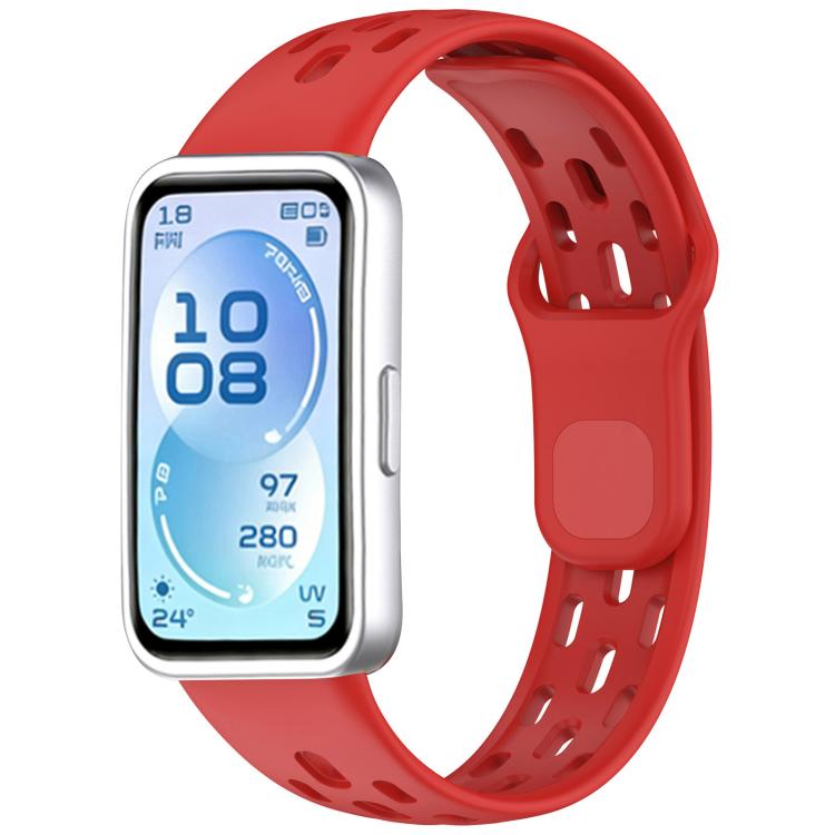 Cinturino per orologio in silicone traspirante a nido d'ape xDfind, For Huawei Band 11 Pro / 11 Pro NFC / 11