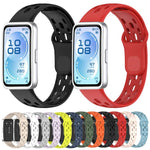 Cinturino per orologio in silicone traspirante a nido d'ape xDfind, For Huawei Band 11 Pro / 11 Pro NFC / 11