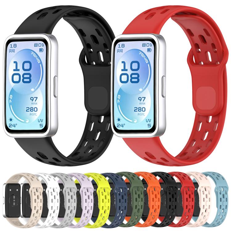Cinturino per orologio in silicone traspirante a nido d'ape xDfind, For Huawei Band 11 Pro / 11 Pro NFC / 11