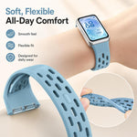Cinturino per orologio in silicone traspirante a nido d'ape xDfind, For Huawei Band 11 Pro / 11 Pro NFC / 11
