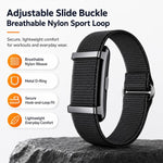 Cinturino per orologio xDfind da 20 mm in nylon intrecciato con chiusura a strappo, For Hume Band