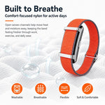 Cinturino per orologio xDfind da 20 mm in nylon intrecciato con chiusura a strappo, For Hume Band