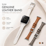 Cinturino per orologio xDfind Slim Waist in pelle vegana, For Apple Watch 46mm / 49mm / 45mm / 44mm, For Apple Watch 42mm / 41mm / 40mm / 38mm