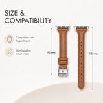 Cinturino per orologio xDfind Slim Waist in pelle vegana, For Apple Watch 46mm / 49mm / 45mm / 44mm, For Apple Watch 42mm / 41mm / 40mm / 38mm