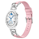 Cinturino per orologio xDfind con catena in metallo e anse dritte universali in pelle vegana, 18mm, 20mm, 22mm
