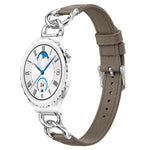 Cinturino per orologio xDfind con catena in metallo e anse dritte universali in pelle vegana, 18mm, 20mm, 22mm