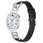 Cinturino per orologio xDfind con catena in metallo e anse dritte universali in pelle vegana, 18mm, 20mm, 22mm