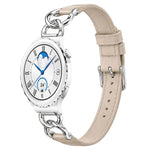 Cinturino per orologio xDfind con catena in metallo e anse dritte universali in pelle vegana, 18mm, 20mm, 22mm
