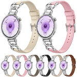 Cinturino per orologio xDfind con catena in metallo e anse dritte universali in pelle vegana, 18mm, 20mm, 22mm