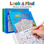 Libro di attività "Cerca e trova" da colorare per bambini, 32 pagine, libro di puzzle illustrati per allenare la concentrazione