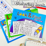 Libro di attività "Cerca e trova" da colorare per bambini, 32 pagine, libro di puzzle illustrati per allenare la concentrazione