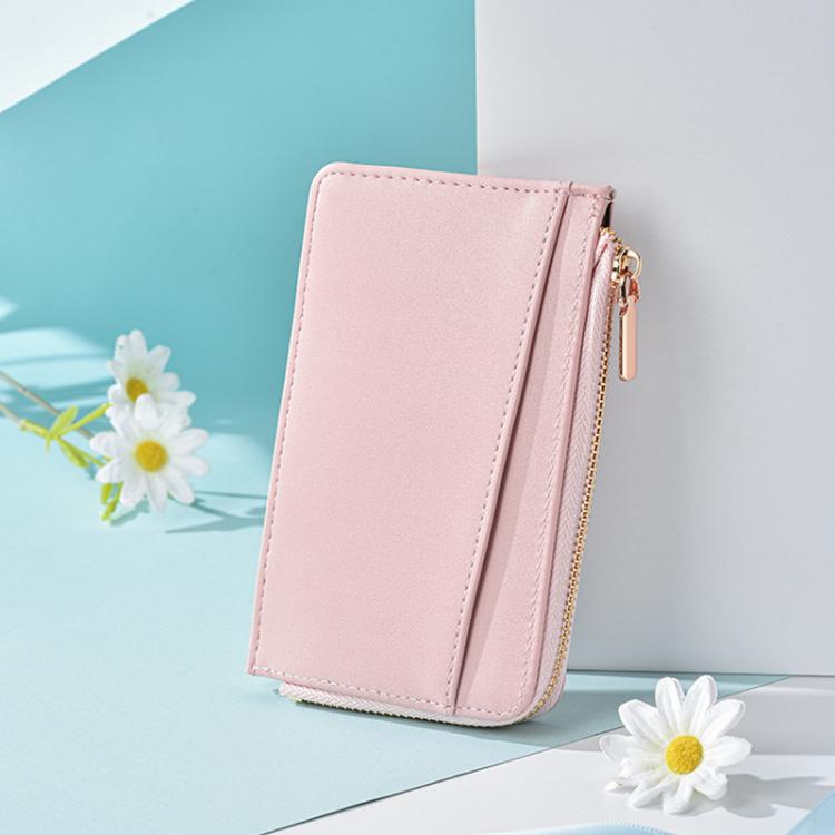 Portafoglio da donna multifunzione con cerniera per monete e carte di credito.
