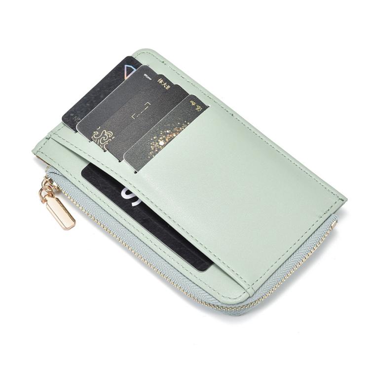 Portafoglio da donna multifunzione con cerniera per monete e carte di credito.