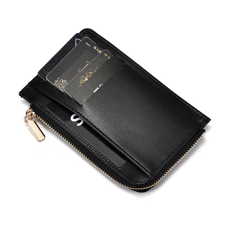 Portafoglio da donna multifunzione con cerniera per monete e carte di credito.
