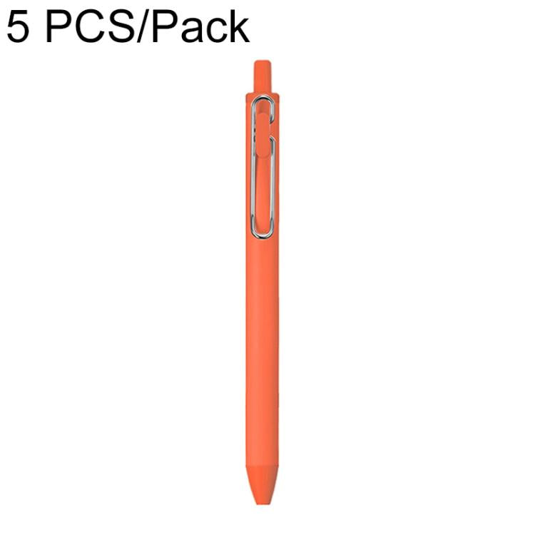 Confezione da 5 penne a sfera retrattili colorate con punta a proiettile da 0,5 mm.